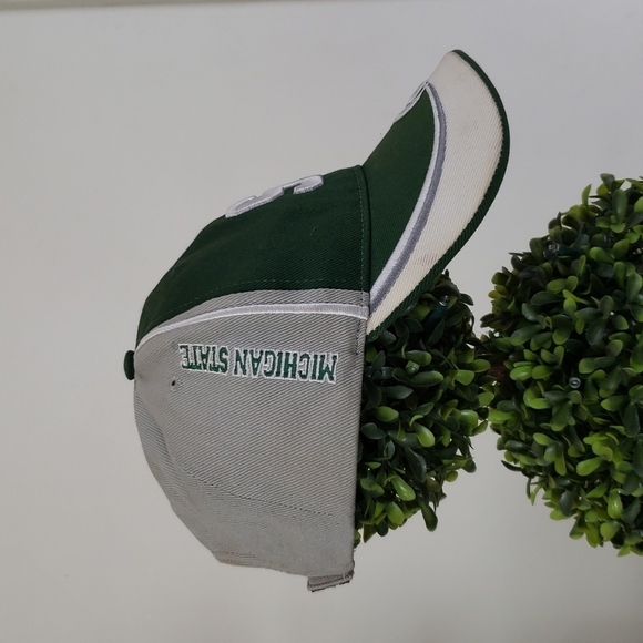 Michigan State baseball hat, Spartans, green white gray, adjustable. OS - Picture 4 of 8